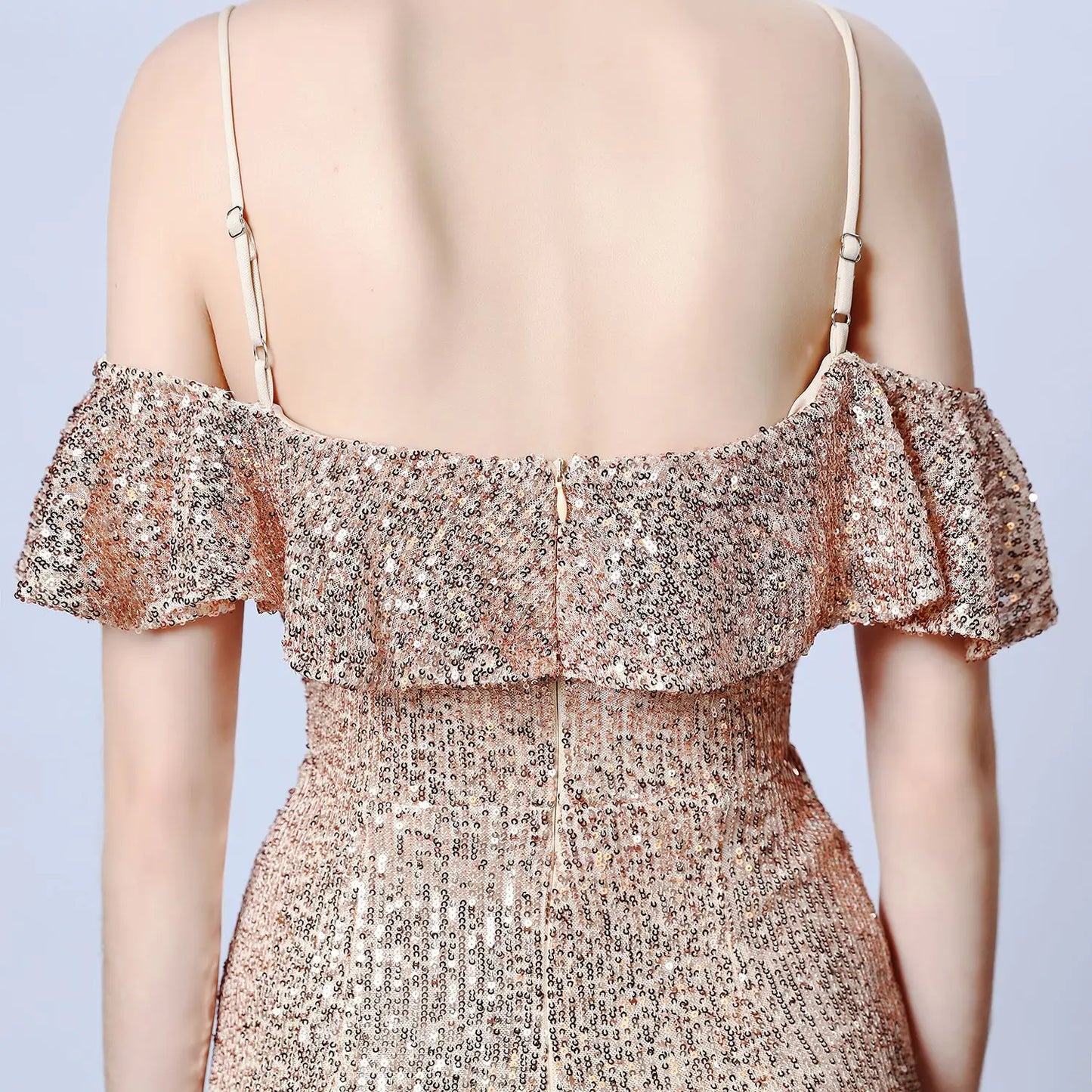 Elegant Tulle Beaded Mermaid Dress for Events